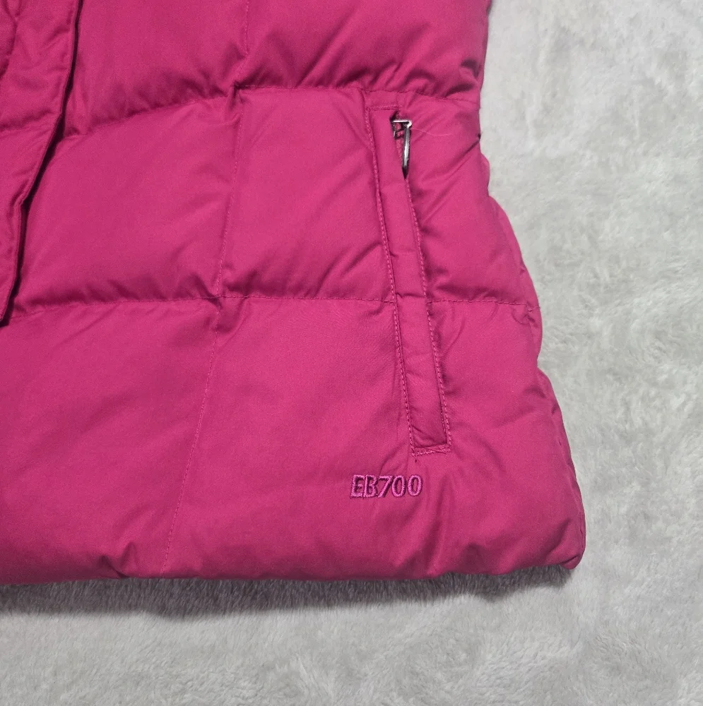 Eddie Bauer Women's Fuchsia Premium Goose Down Puffer Vest Sz S Outdoor Hiking - Picture 3 of 9